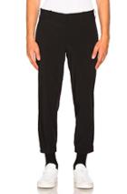 Neil Barrett Nylon Hem Detail Trousers In Black