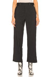 R13 Slouch Pant In Gray,stripes