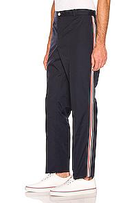 Thom Browne Unconstructed Trousers In Blue