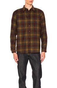 Junya Watanabe Wool Pendleton In Brown,checkered & Plaid
