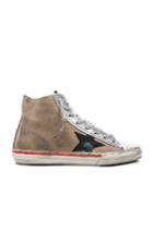 Golden Goose Suede Francy Sneakers In Neutrals,metallics