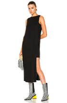Acne Studios Ethel Tencel Jersey Midi Dress In Black