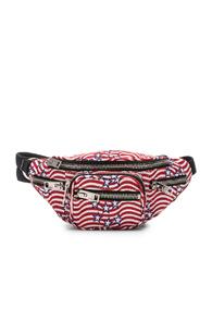 Alexander Wang Attica Stars And Stripes Mini Fanny Pack In Red,stars,stripes