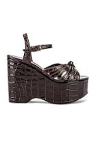 Burberry Margate Wedges In Brown