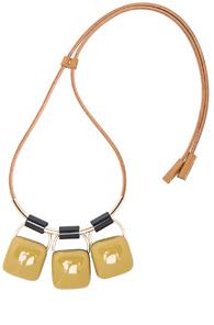 Marni Resin Necklace In Neutrals,green