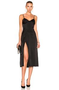 Michelle Mason Bustier Midi Dress In Black