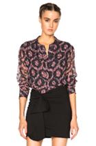 Isabel Marant Tao Printed Look Top In Red,abstract