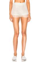 Francesco Scognamiglio Lace Shorts In White