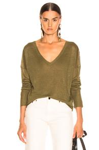 Nili Lotan Nina Sweater In Green