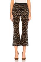 Stella Mccartney Cheetah Trousers In Animal Print,brown