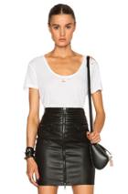 Unravel Destroyed Basic Tee In White