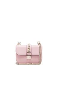 Valentino Small Lock Shoulder Bag In Pink