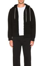 Craig Green Laced Zip Up Hoodie In Black