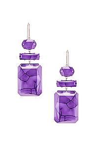 Isabel Marant Boy Drop Earrings In Purple