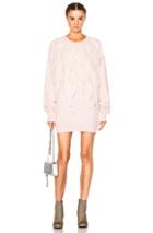 Faith Connexion Ruffle Fleece Sweater In Pink