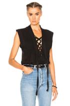 Isabel Marant Etoile Kenny City Flou Top In Black