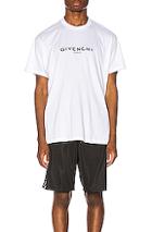 Givenchy Logo Oversized Tee In White