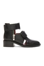 3.1 Phillip Lim Leather Addis Cut Out Boots In Black