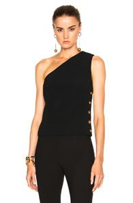 Barbara Bui One Shoulder Top In Black