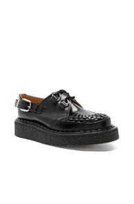 Comme Des Garcons Homme Plus Leather George Cox Shoes In Black