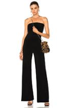 Norma Kamali Strapless Jumpsuit In Black