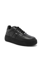 Maison Margiela Soft Leather Low-top Sneakers In Black