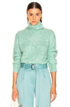 Sies Marjan Sukie Boucle Turtleneck In Green