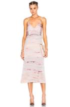 Raquel Allegra Slip Dress In Pink,ombre & Tie Dye