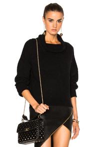 Michelle Mason Turtleneck Sweater In Black
