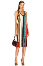 Cinq A Sept Stara Dress In Black,green,stripes