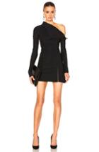 Dion Lee Corded Elastic Laced Dress In Black