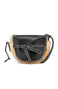 Loewe Gate Small Bag In Brown,black