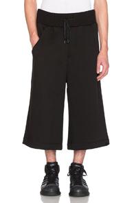 Fenty By Puma Fleece Culottes In Black