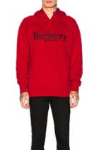 Burberry Clarke Hoodie In Red
