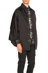 Ganryu Nylon Taffeta Shirt In Black