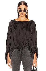 Smythe Butterfly Blouse In Black