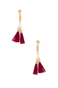 Chloe Lynn Earrings In Red,metallics