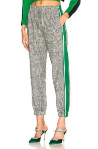 Monse Glen Plaid Jogger Pant In Black,checkered & Plaid,stripes,green