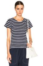 Nlst Pocket Tee In Stripes,blue