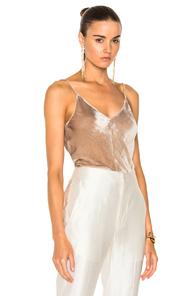 Juan Carlos Obando Velvet High Low Cami In Neutrals