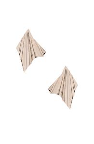 Givenchy Folded Metal Earrings In Metallics