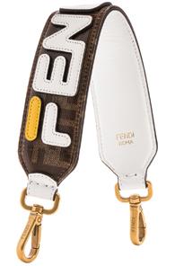 Fendi Fendi Mania Mini Bag Strap In Brown