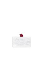 Edie Parker Jean Strawberry Clutch In White
