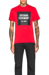 Opening Ceremony Seasonal Color Logo Tee In Red