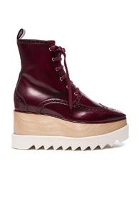 Stella Mccartney Elyse Platform Boots In Red