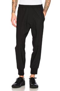 Neil Barrett Tuxedo Fine Gabardine Trousers In Black