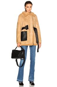Acne Studios Fayette Suede Jacket In Neutrals