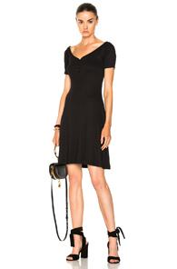 L'agence Elia Off Shoulder Dress In Black