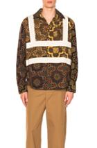 Craig Green Block Print Shirt In Multi In Brown,abstract