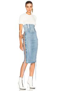Grlfrnd For Fwrd Mudler Corset Belt In Blue
